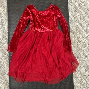 Cat & Jack Red Velvet Bodysuit